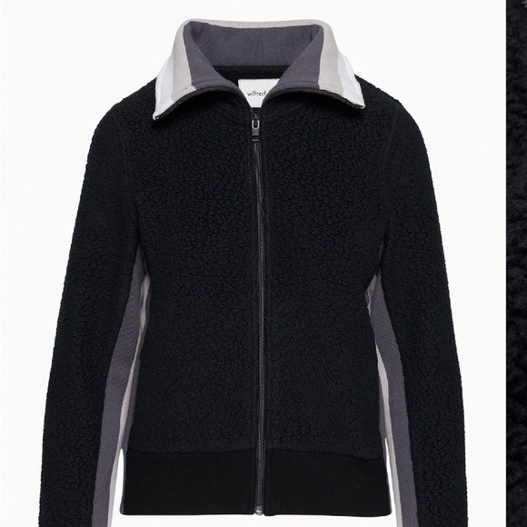 Aritzia Jackets & Blazers - Aritzia Wilfred Free Smokey Zip-Up Fleece Jacket Size XS